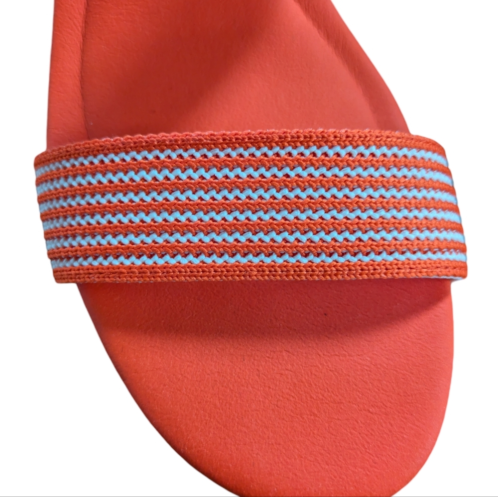 Vivaia Sammy Adjustable Strap Wedge Sandal Citrus Orange Size 42 - Picture 6 of 13